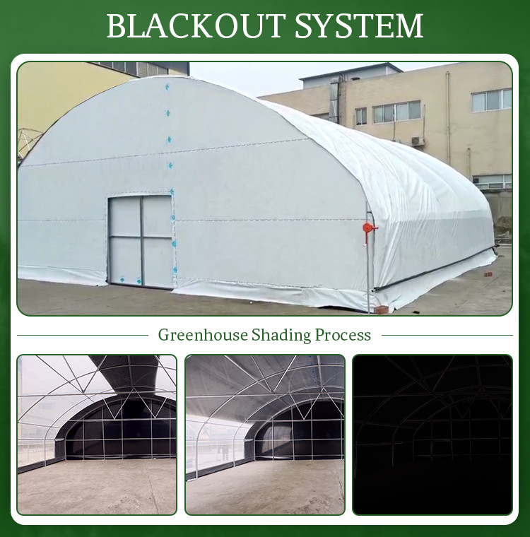 LED Light Secure Greehouse With Automatic Ventilation System And Shading System
