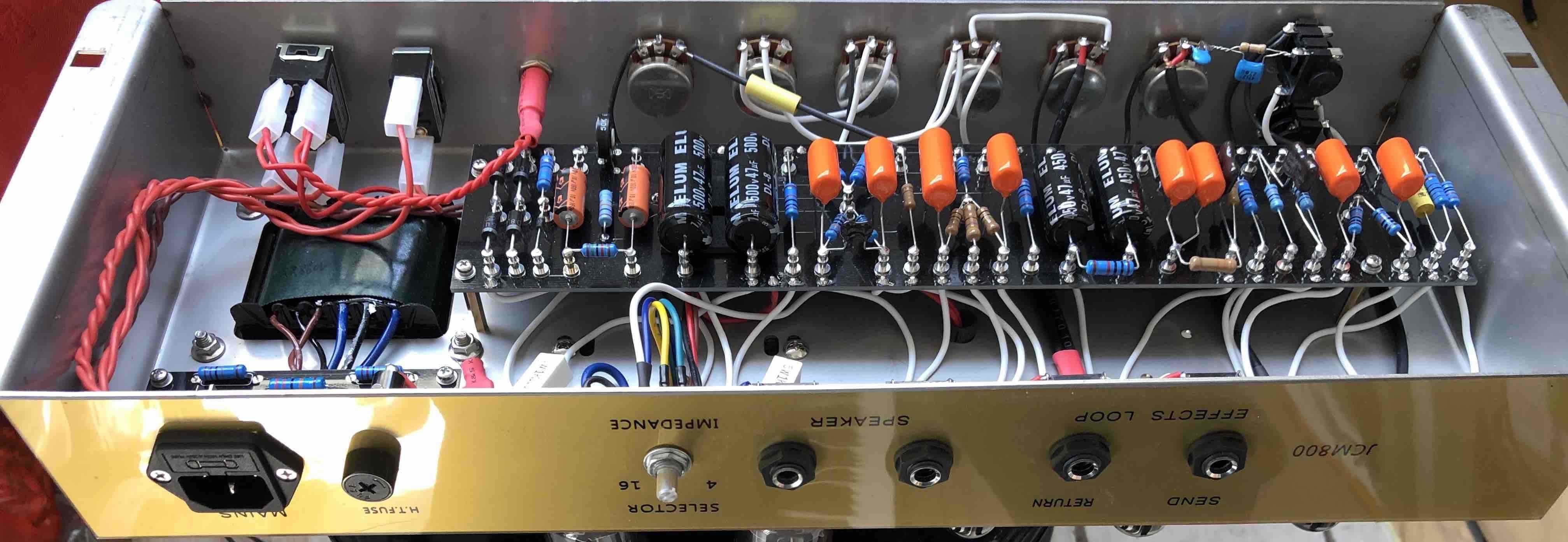 Custom Hand-built JCM 800 2204 HW 50W Guitar Amp Chassis for TUBE AMP KIT DIY