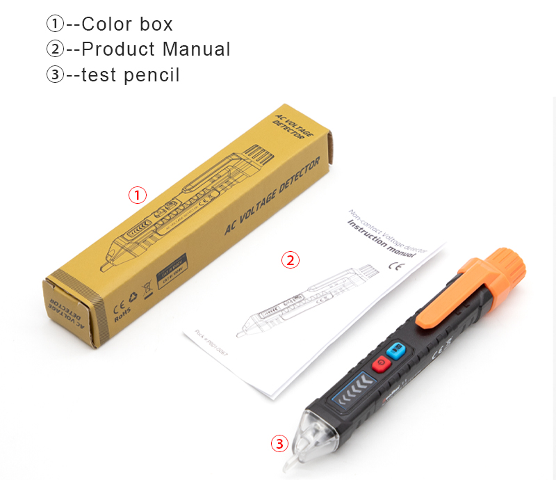 ABS Contactless Voltage Tester Pen 1000V Smart Sensitivity Adjustable