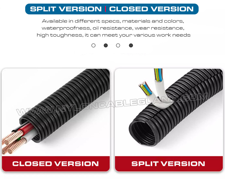 Polyethylene PE Standard Flexible Conduit (UL94-HB), AD7~AD108 Unslitted Corrugated Pipe Tube for Electrical Protection