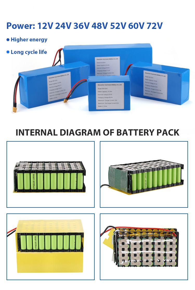 3.7V 18650 Lithium Battery Cells Deep Cycle Battery Pack For E Wheelchair