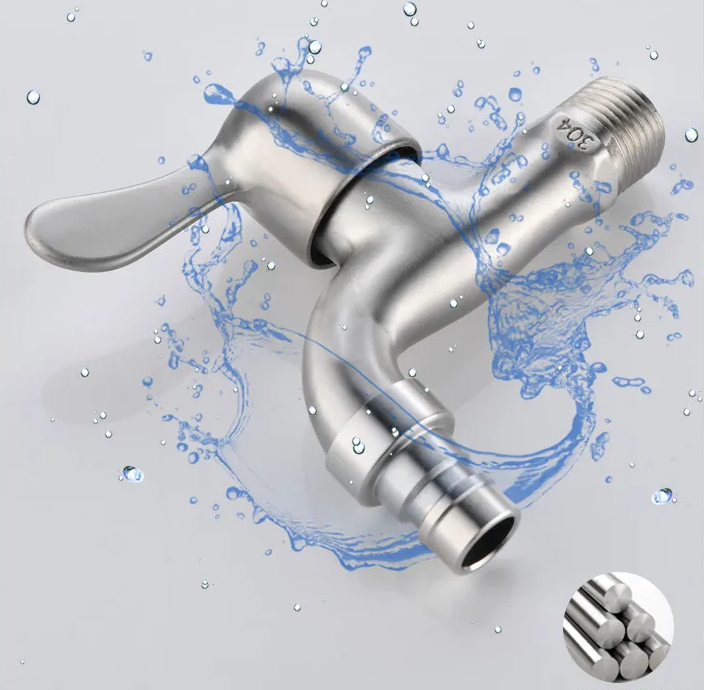 Classic Bathroom Basin Faucet With Single Handle Polished Chrome 304 Stainless Steel