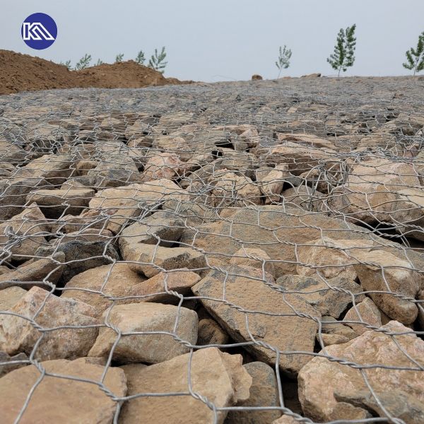 Quality 2*1*1m Easy Install Woven Gabion Mesh Box for sale