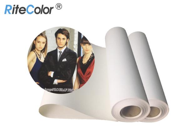 Quality 30 Meters Length Inkjet Cotton Canvas 360gsm Matte Finish Pigment Dye Ink Printing for sale