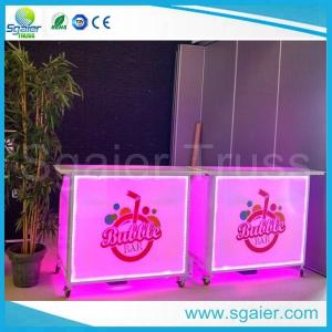  Acrylic Led Commercial Portable Bar , High Strength Portable Breakfast Bar Manufactures
