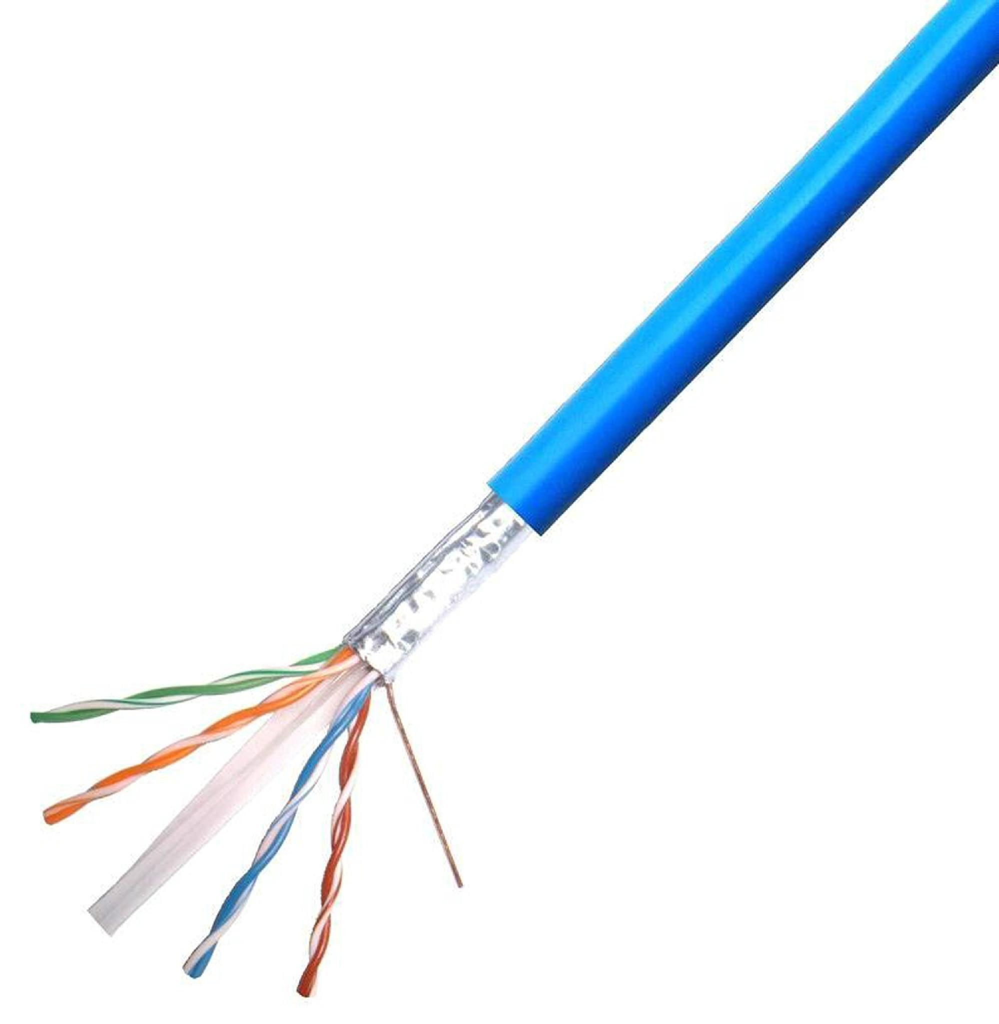 E308860 UL Type Bared Copper Stranded CM 4 Pair 26AWG 30V 80℃ PVC Jacket CAT5E SFTPcable