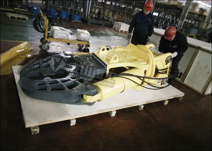 Excavator Attachment Equipment Hydraulic Double Cylinder Shears For Metal