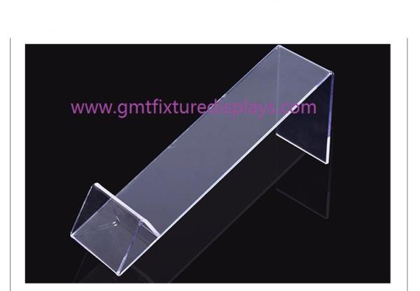 Shoe Display Slatwall Heel Rest Rack Stand Clear Acrylic Shoe Holder Support