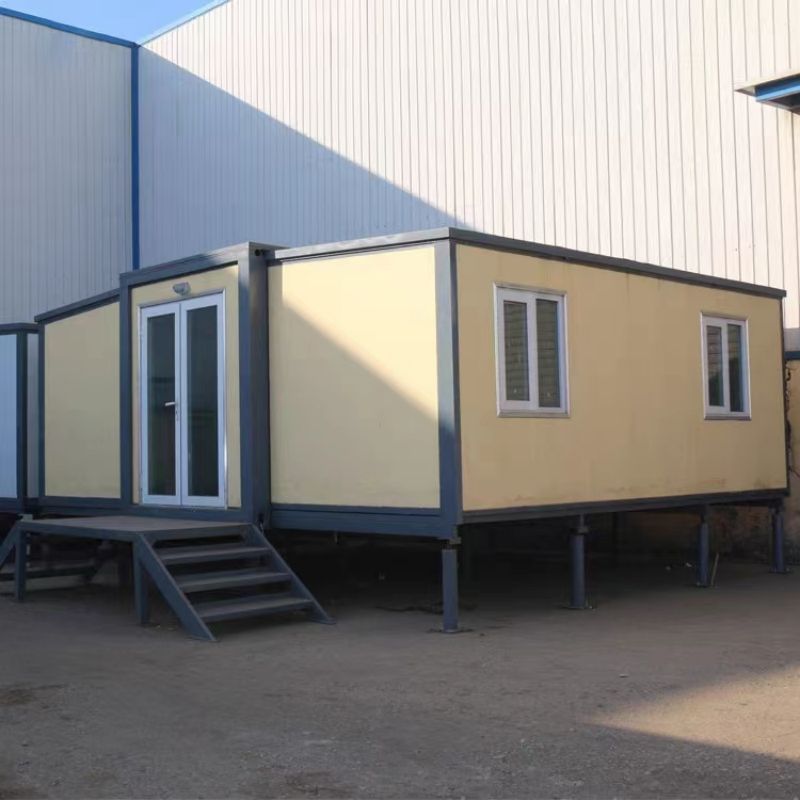 Mobile Living Container House with 2 Bedrooms and 1 Bathroom in Prefab Folding Design