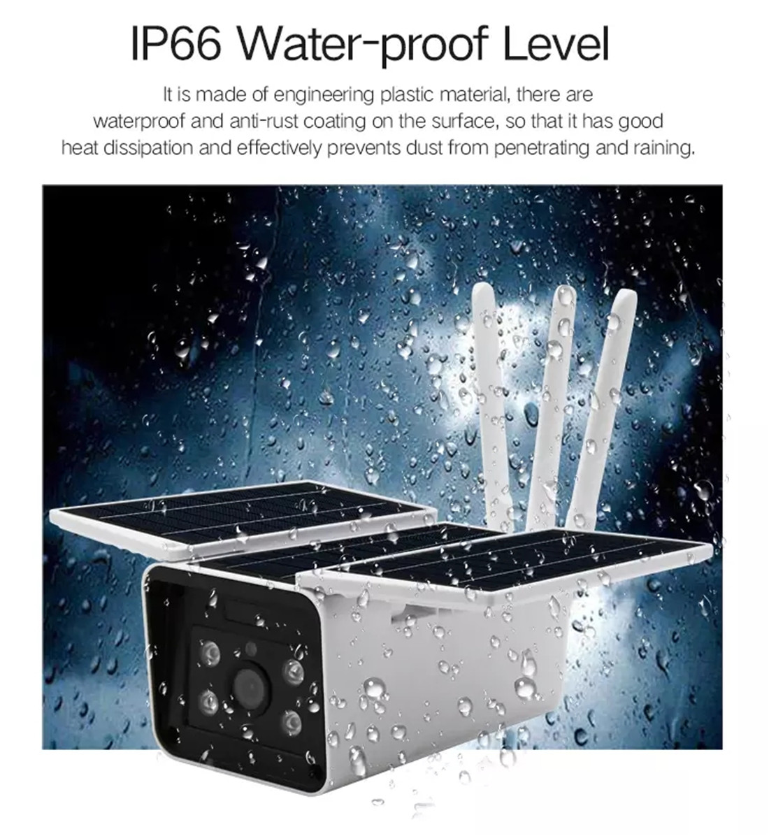 Outdoor Solar Powered Battery Wi-Fi Camera(MYQ-BC03)