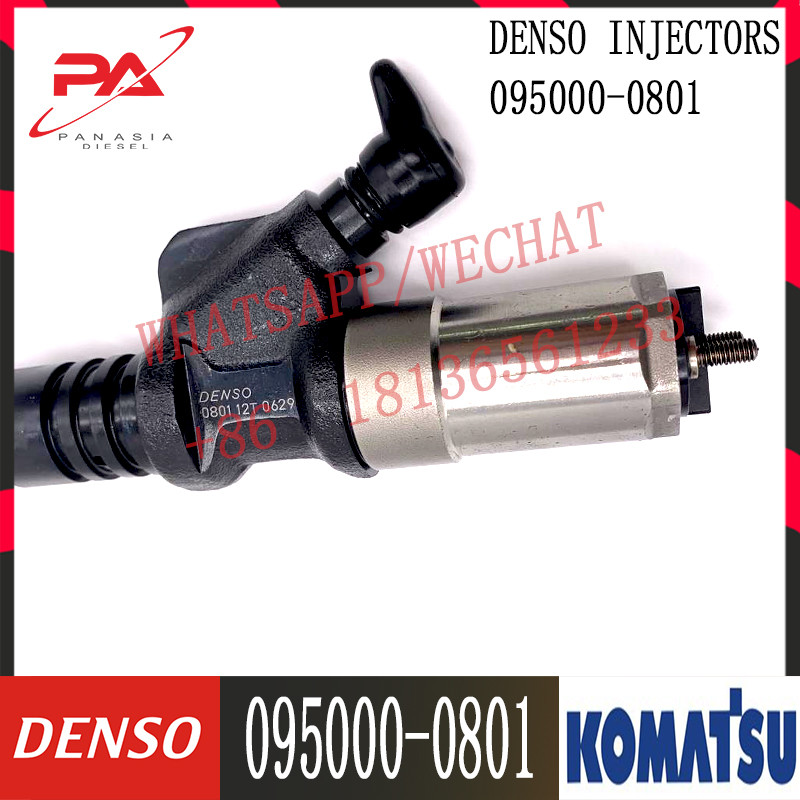095000-0801 6156-11-3100 Common Rail Diesel Injector For Komatsu Excavator PC450LC-7 WA470-5