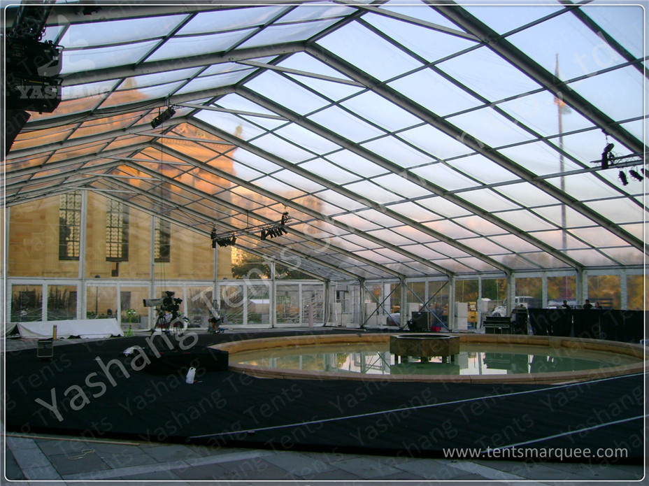 Corporate Product Show Aluminum Frame Tent , Lightweight Large Commercial Tent