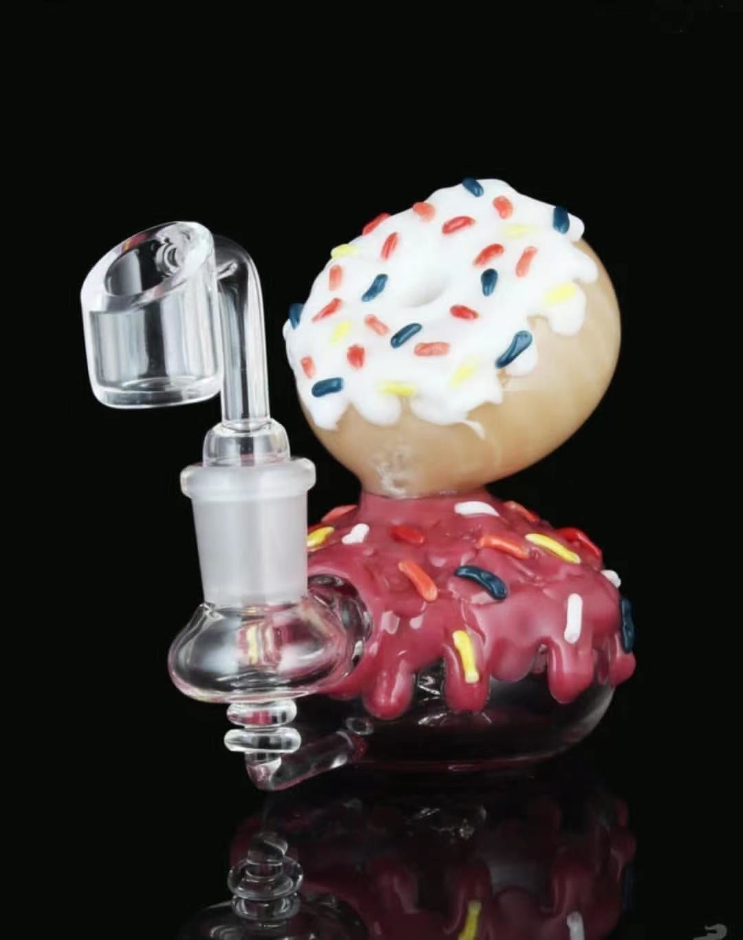 In Stock 7" Glass Water Pipe Bong Bubbler With Percolator Recycler