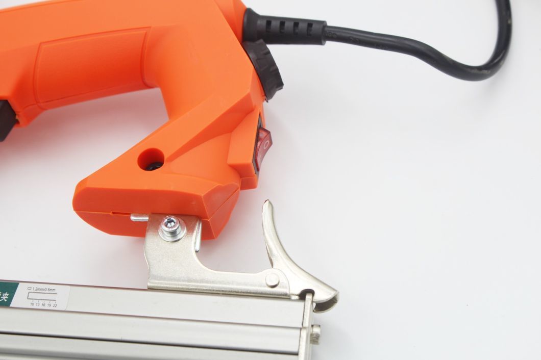Hot Sale 20gauge Narrow Crown Electric Stapler Tacker Staple Gun 1022j for Furniture Decoration Upholstery