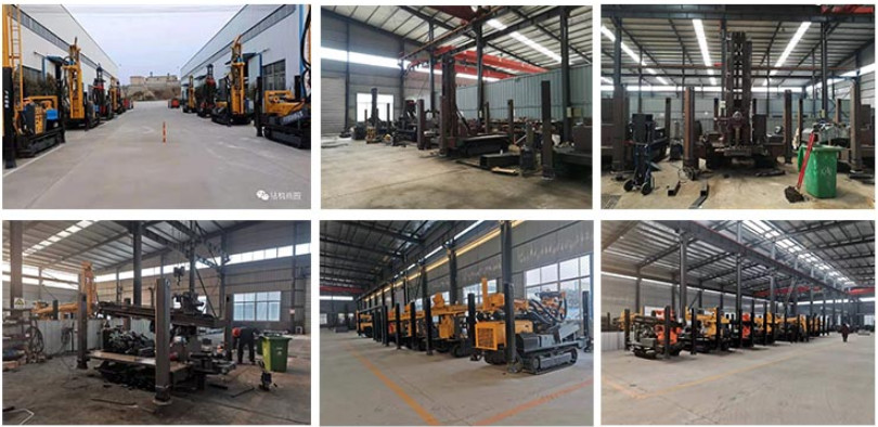 Air Compressed Pneumatic Borewell Machine Rock Drilling Dth 300m Depth