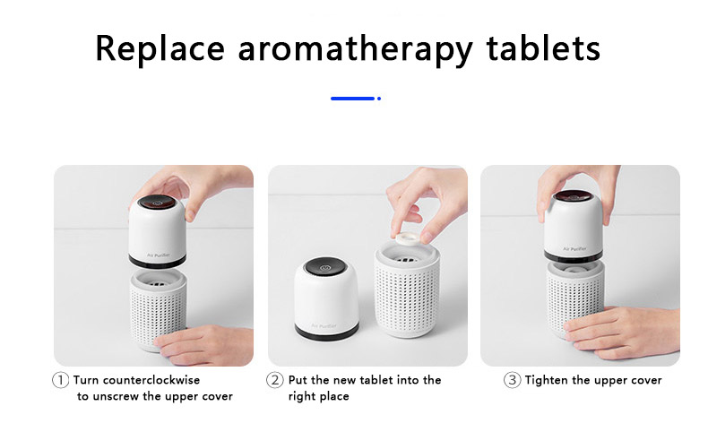 HOMEFISH Anion Car Air Purifier USB Charge DC5V/1000mAh