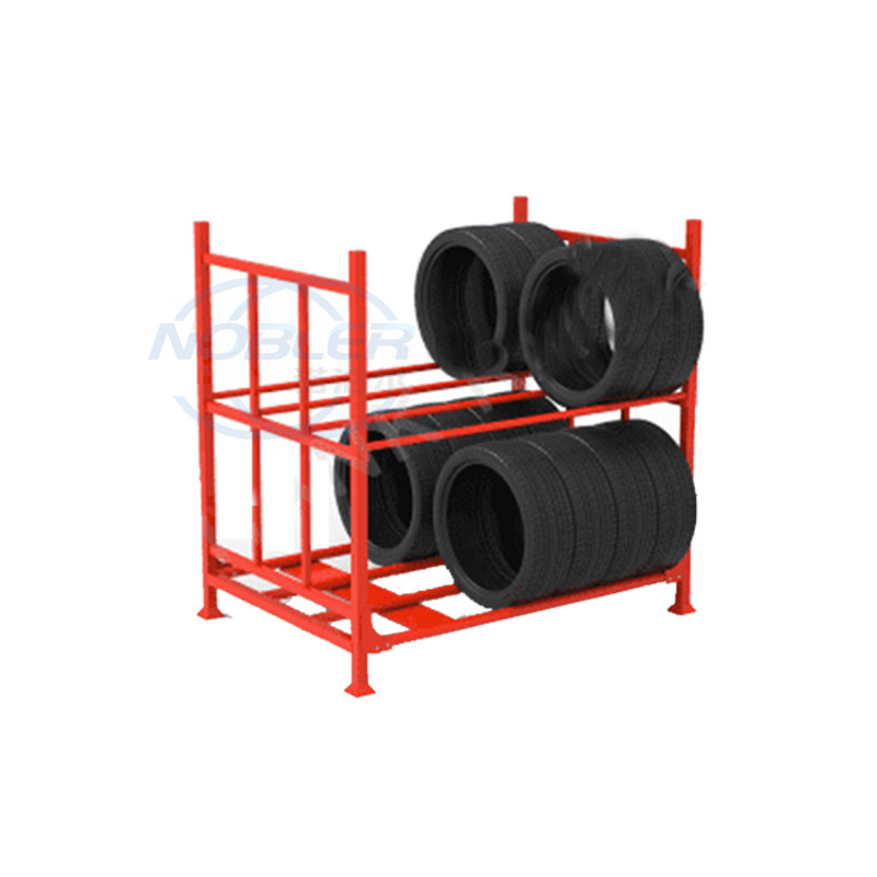 Oem Odm Steel Wheel Racks Car Tire Display Rack Stackable Motorcycle Spare Tyre Rack