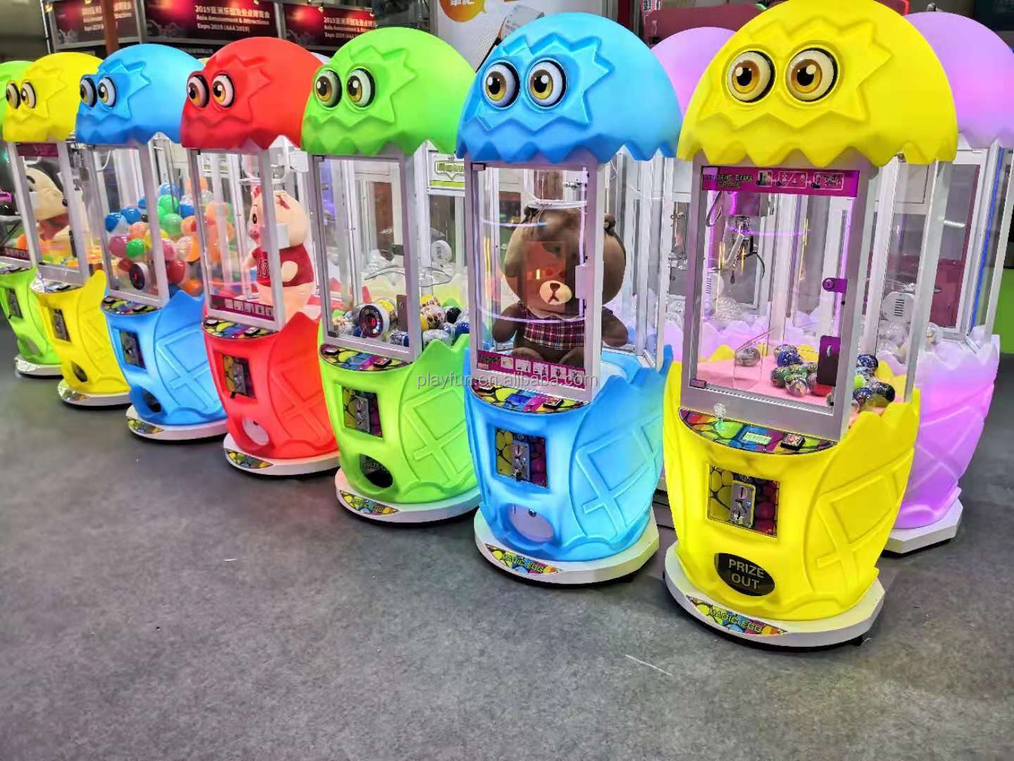 Coin Operated Super Box 2 Mini Stuffed Toy Gift Dolls Grabber Arcade Crane Claw Prize Vending Machine