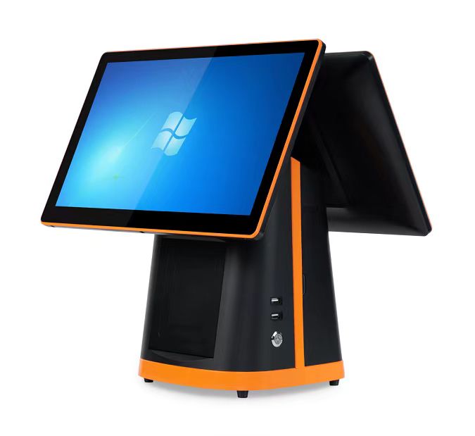 POS Terminal 880P Cash Register with Win 10/Android OS and 6 USB Ports/Serial/RJ45 Lan
