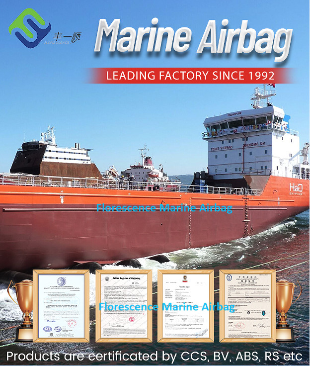 Florescence Boat Marine Rubber Airbags For Ship Launching And Docking