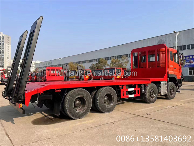 China 30ton Large Flat Bed Recovery Truck Dongfeng 8x4 Flatbed Tow Truck