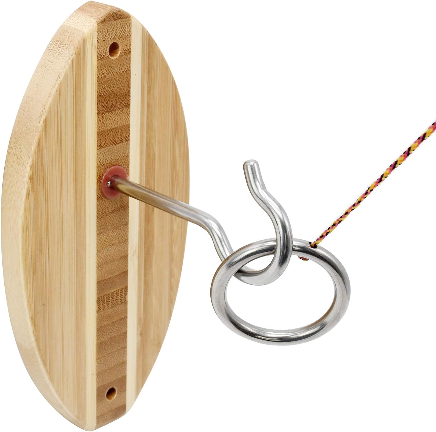 Toss Ring Toss Game for Adults & Kids - Hook and Ring Games with String and Hooks for Indoor Use, Man Cave Decor & Stuff