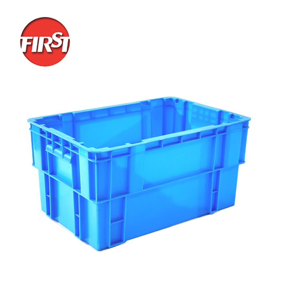 PP Euro Box Stackable Industrial Crate Warehouse Storage Plastic Supermarket Crates