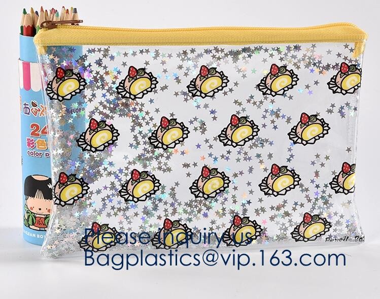 EVA High Quality Holographic neon New Design Custom PVC Jelly Bag Cosmetic Custom Make up Bag for Women BAGEASE PACKAGE
