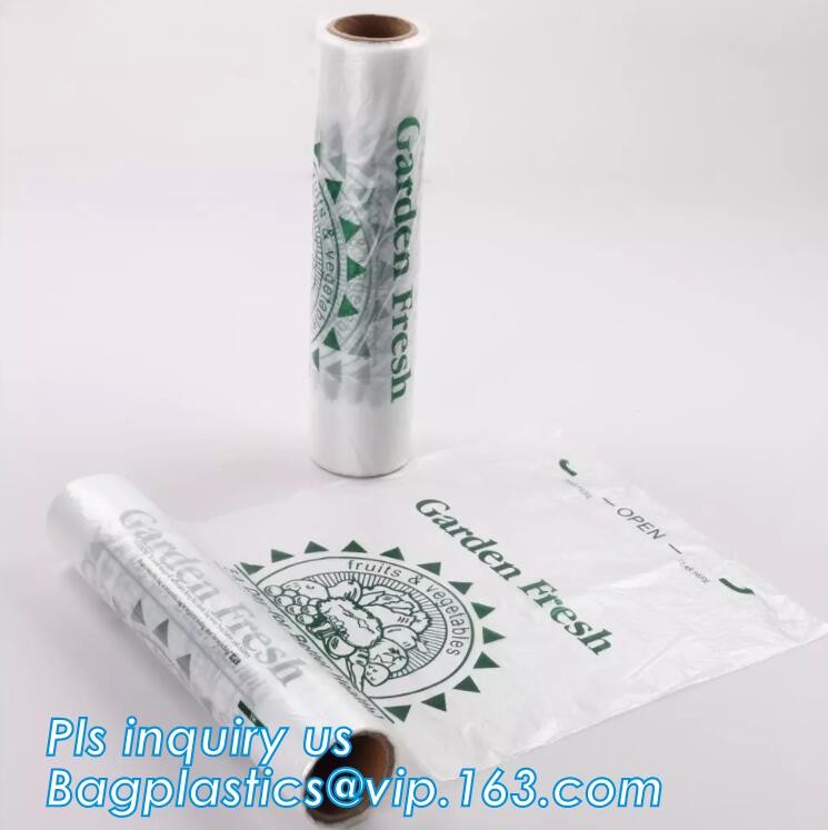 Supermarket Shopping Fresh Fruit Vegetable Packaging Plastic Bag On Roll Polythene Bags, Ldpe Bags, Hdpe Bags, Food Serv