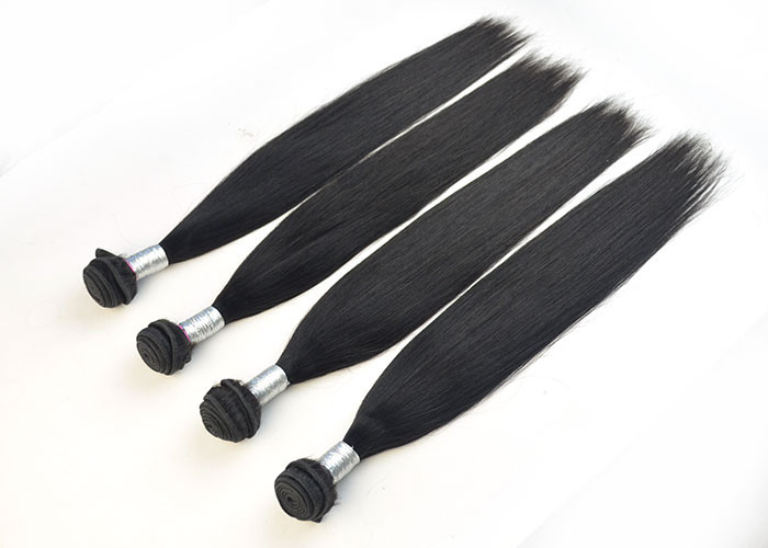 Unprocessed Virgin Peruvian Hair Extensions Silk Straight Style CE SGS