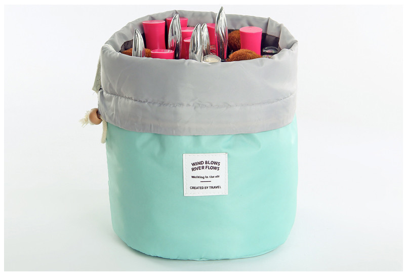 Drawstring Women'S Polyester Makeup Toiletry Travel Bags