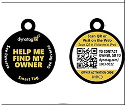 Various Color Round Shape Stainless Steel Pet Id Tags Custom Metal Logo Anti - Bite Structure