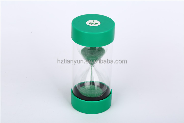 1-30 Minutes Plastic Hourglass Sand Timer Traditional Style