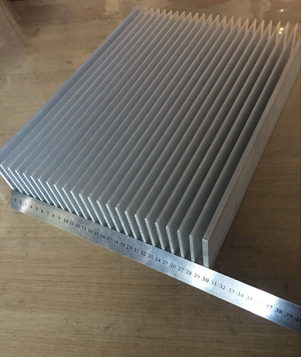 Electrical 350*500*20mm Silver Cooler Heatsink Aluminum Heat Sink Cooling Fin 0.25mm Thin Fin GS ROHS