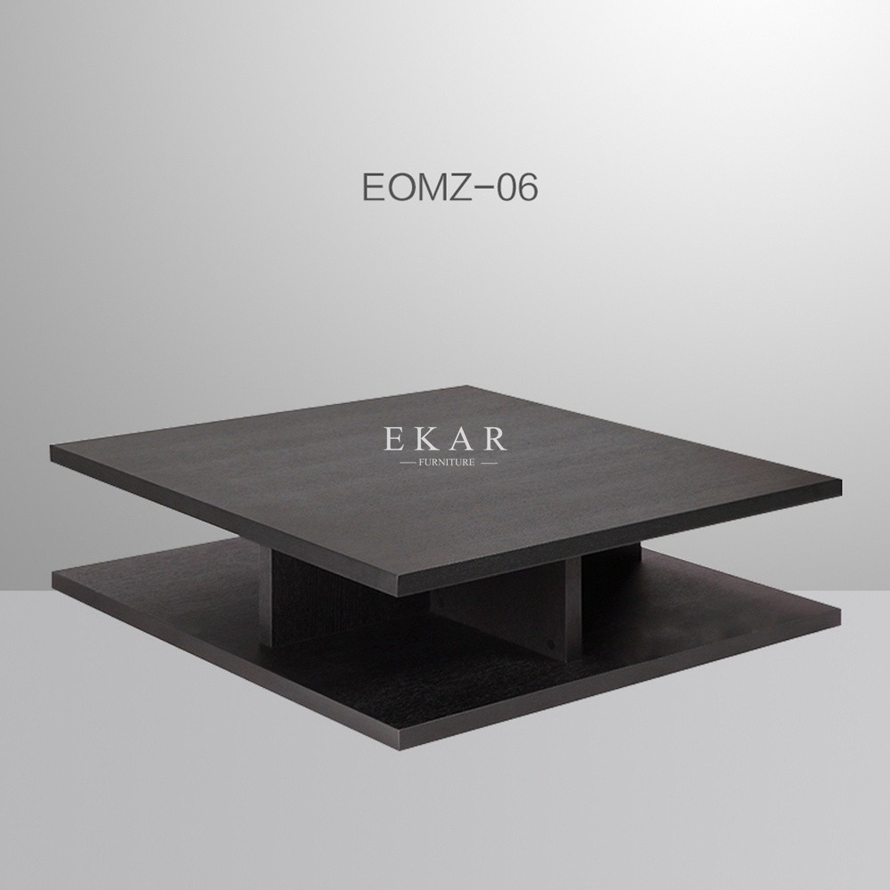 Wooden Latest Simple Nordic Design Square Coffee Table