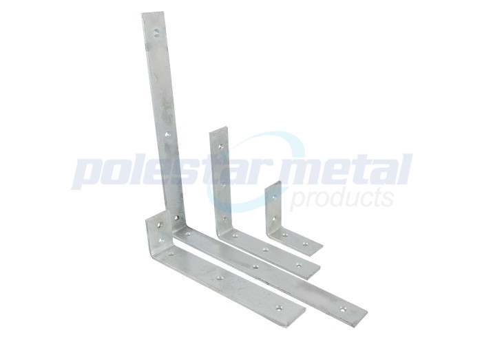 4mm Thickness Heavy Duty Shelf Support Brackets With 100mm Overall Projection