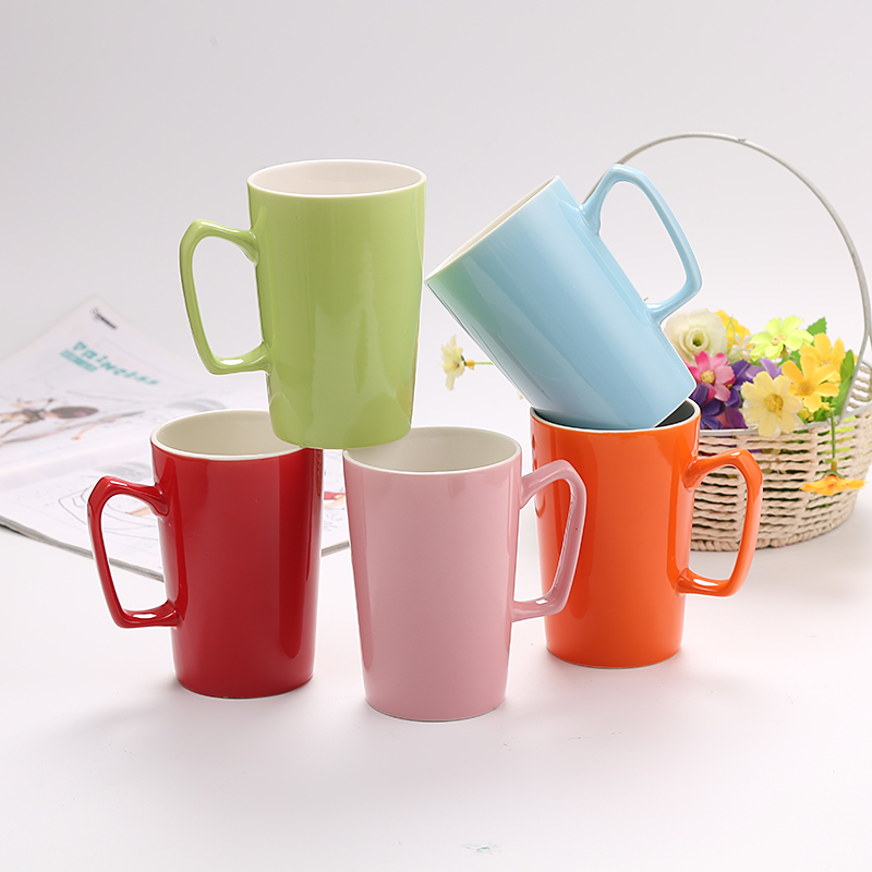 Customized LOGO Ceramic Anniversary Gift Mugs For Coffee Tea