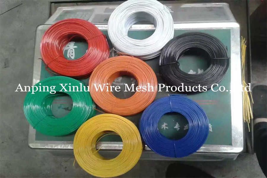 Blue Building Double Loop Tie Wire PVC Coated Q195 BWG16 With 160mm Long