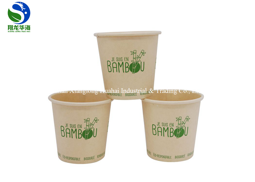 100% Biodegradable PLA Coated Paper Cup , Disposable Compostable Paper Cups