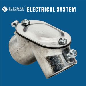 China UL Listed Zinc Die Cast EMT Pull Corner Elbow Set Screw Type With Gasket on sale