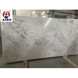  NSF Calacatta Quartz Stone Slab With White Background Scratch Resistant Manufactures