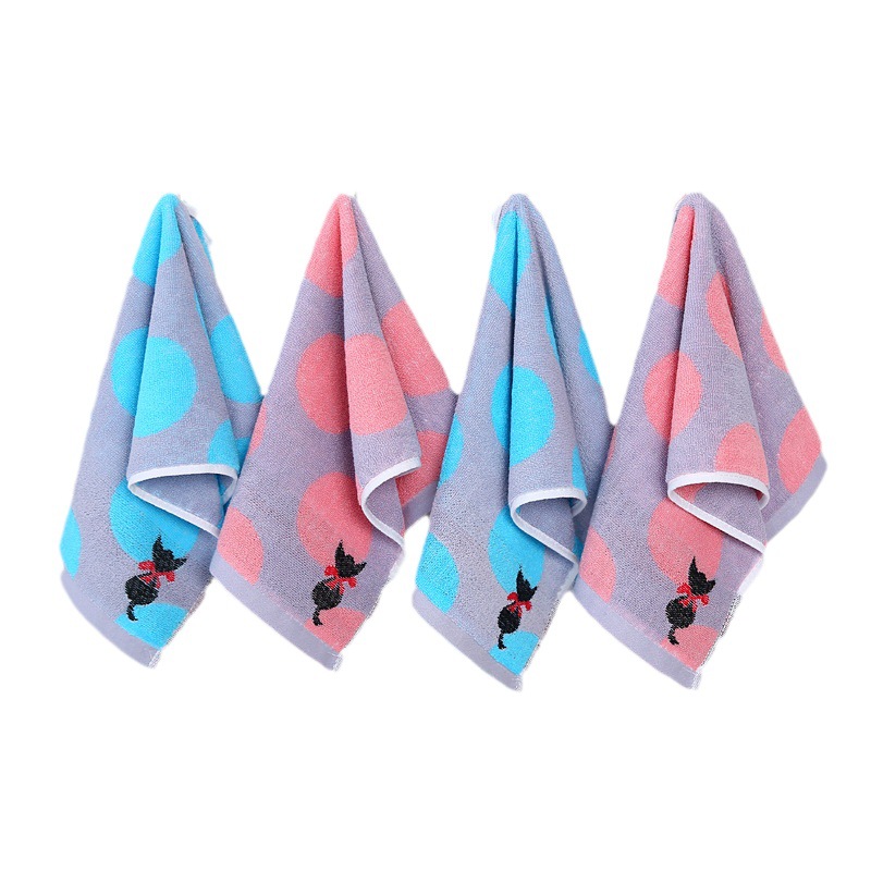 Custom Logo Children's Cotton Towel for Household Wiping Hands in Kindergarten