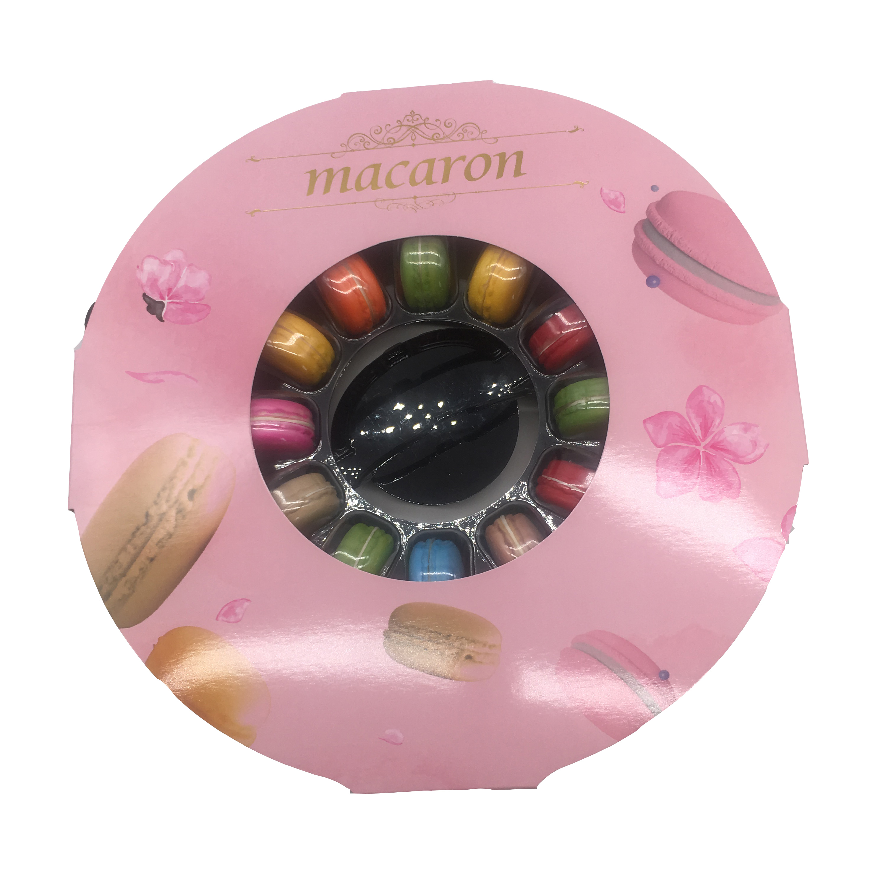 Custom Macaron Clear Acrylic Macaron Transparent Packaging Display Clear Transparent Recyclable Plastic Macaron Chocolate Tray