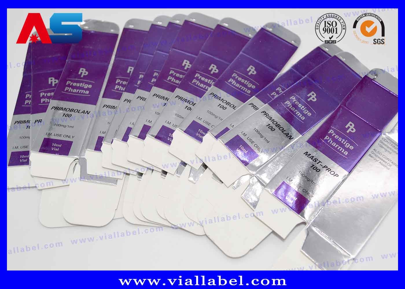 Glossy / Matt Bio Custom 10mL Vial Box Cardboard Moving Boxes For Lab Test boxes for vials