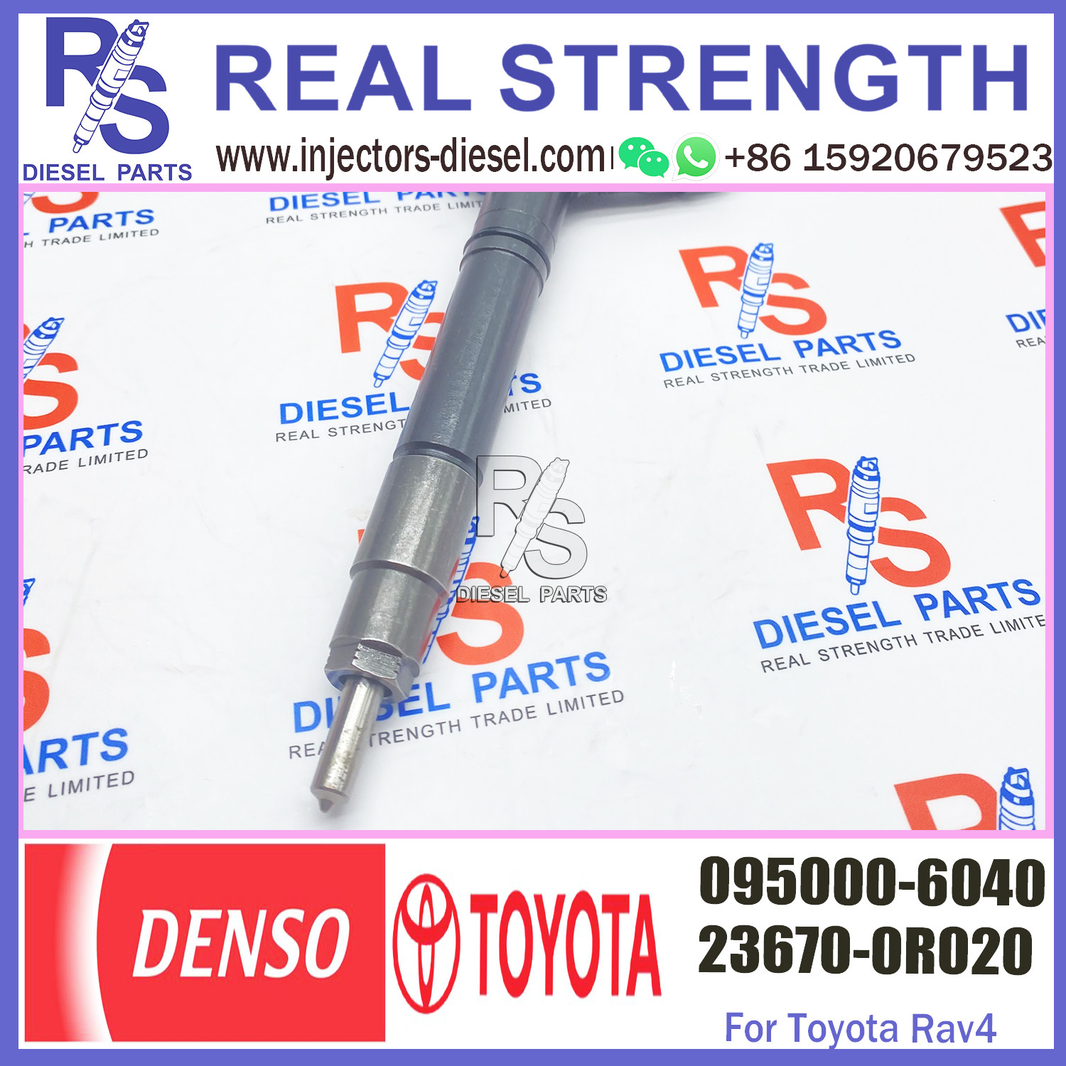 diesel fuel engine injector 095000-6040 23670-0R020 for engine high pressure pump engine injection injector 095000-6040