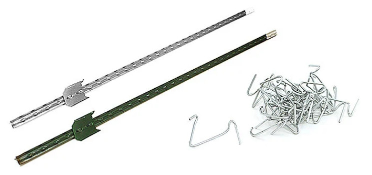 Farm 0.95lb/Ft 800mm Height Studded T Post Steel T Bar Fence Posts