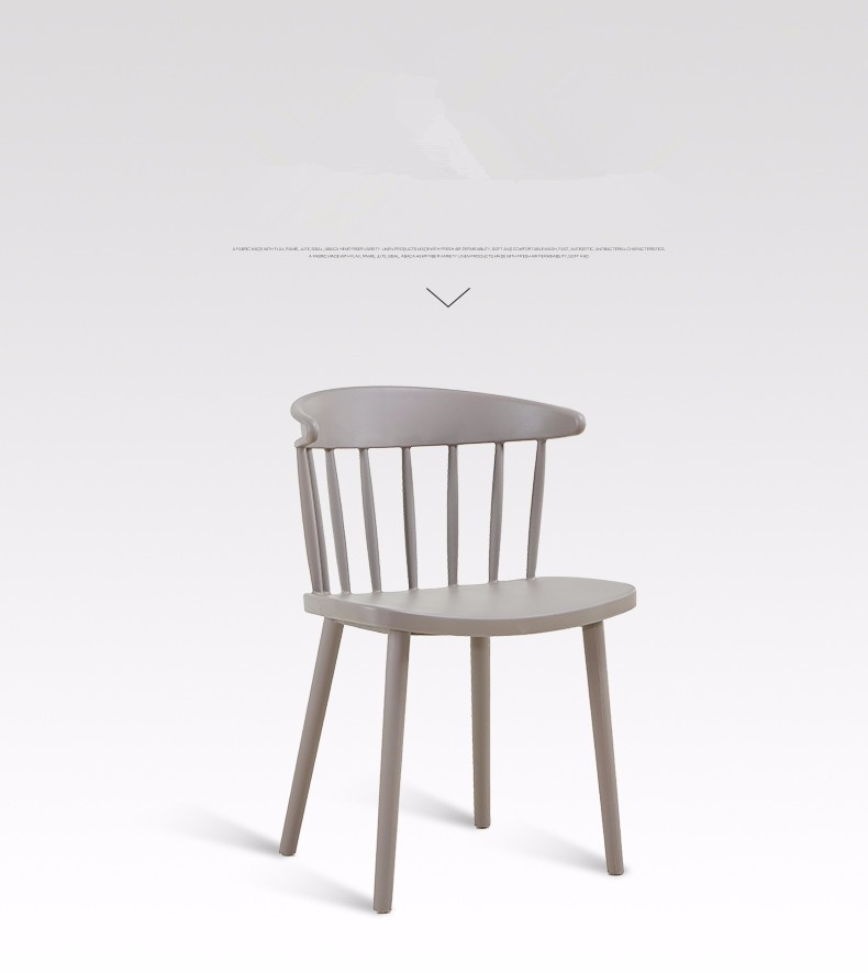 colorful pp plastic chairs dining modern windsor chair