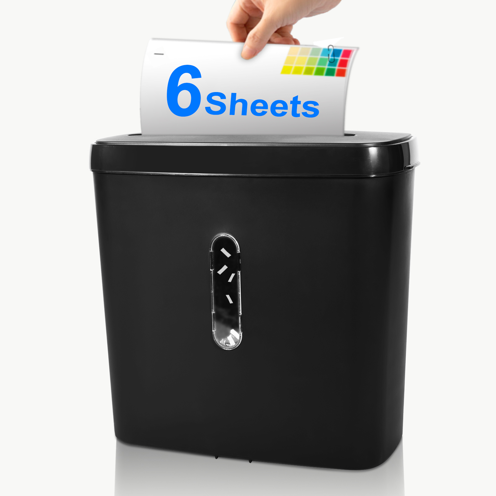 Cross cut paper shredder for home office with 11L waste basket bin c502p