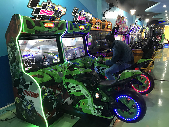 55 Inch Screen Moto Gp Arcade coin operated Game Machine / Sport Motorcycle Racing Simulator