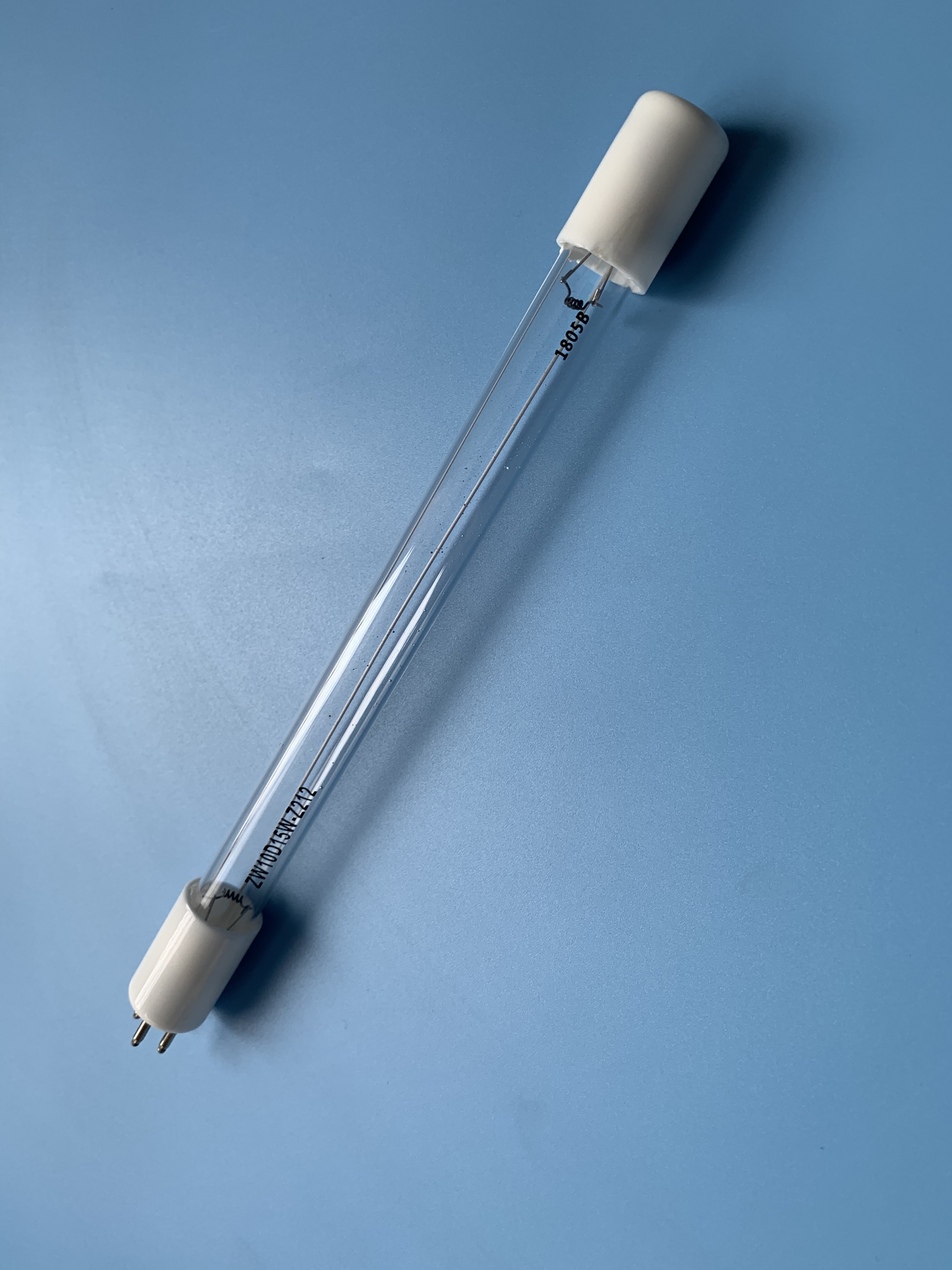 Quartz 10W 212mm Waste Gas UV Light Tubes Kill Mite UVC Disinfection Lamp